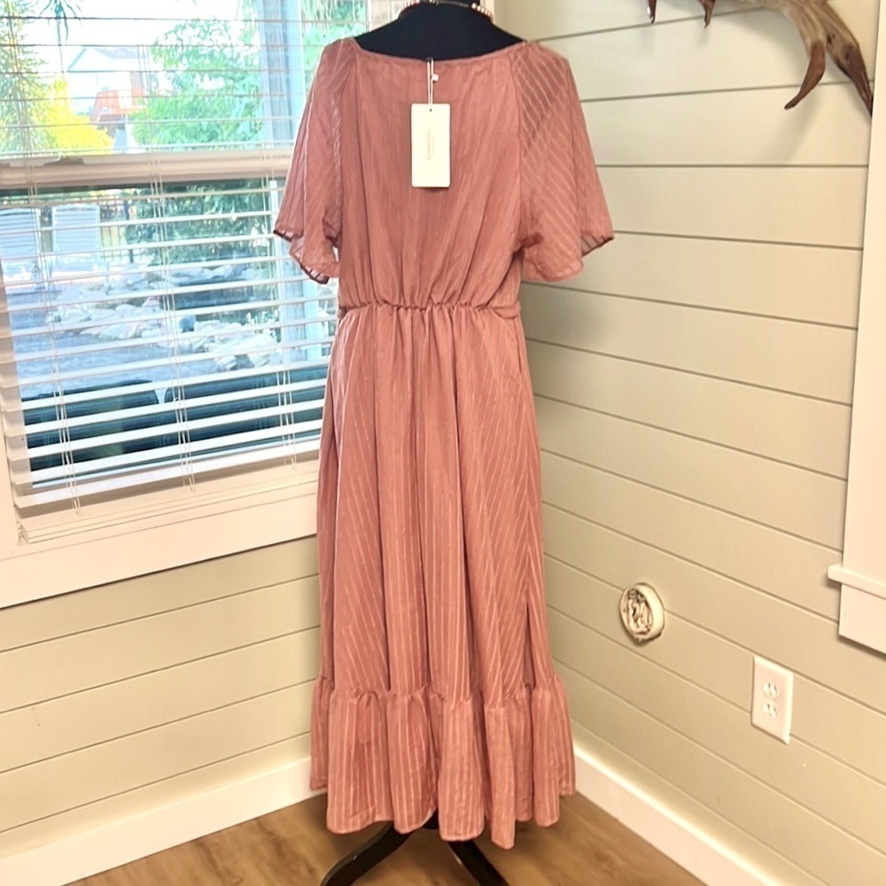 NWT,Bloomchic, Soft Rose, Elastic Waist, Gorgeous & Completely Lined, Size 10 - Picture 8 of 10